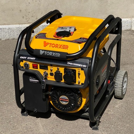 موتور برق بنزینی تورکسر ۱۰ کیلووات مدل TPG12500E2RC تک فاز ریموت‌دار