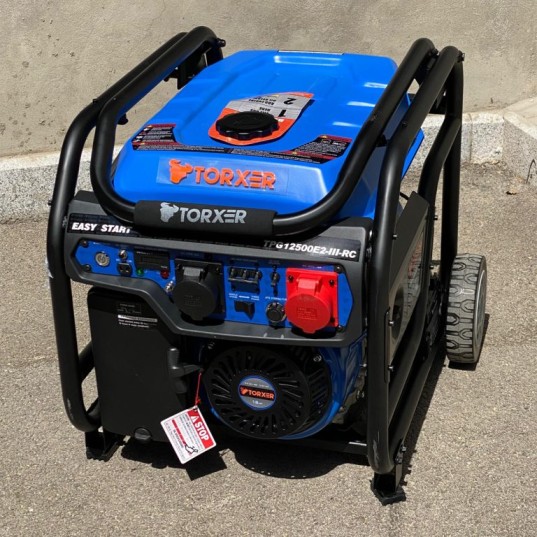 موتور برق بنزینی ۱۰ کیلووات تکفاز سه فاز تورکسر مدل TPG12500E2IIIRC ریموت‌دار