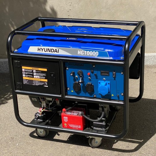 موتور برق بنزینی هیوندای ۱۰ کیلووات مدل HG10000 تک فاز استارتی