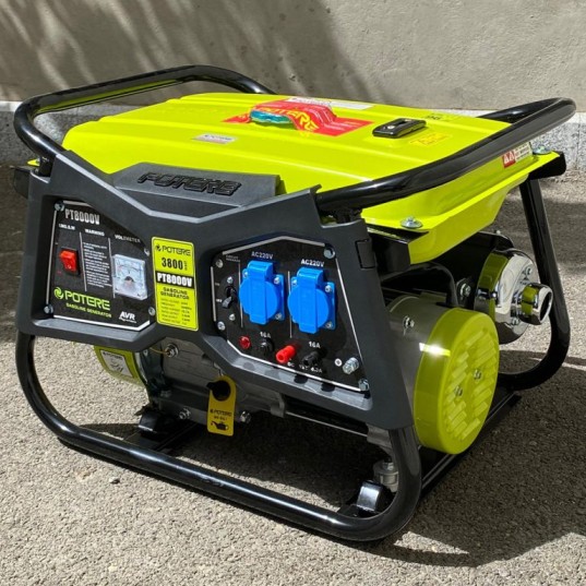 موتور برق بنزینی پوتر ۳.۸ کیلووات مدل PT8000V
