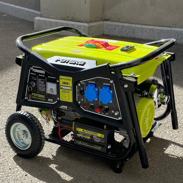 موتور برق بنزینی پوتر ۹ کیلووات مدل PT18000VES استارتی