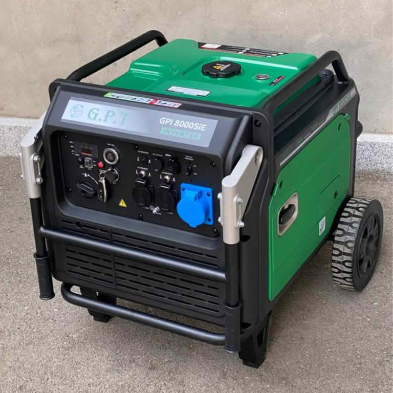 موتور برق بنزینی جی پی تی 7.5 کیلووات مدل GPI8000SIE اینورتری سایلنت ریموت دار