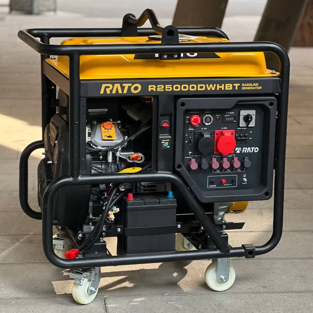 موتور برق بنزینی راتو 19 کیلووات مدل R25000DWHB تکفاز - سه فاز