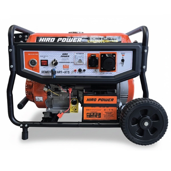 موتور برق بنزینی هیرو پاور ۱۰.۵ کیلووات مدل KM22500E2R+ATS ریموت‌دار