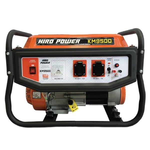 موتور برق بنزینی هیرو پاور ۳.۸ کیلووات مدل KM9500 تک فاز