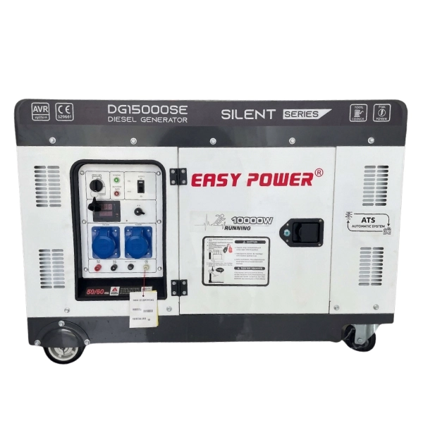 موتور برق دیزلی ایزی پاور 10 کیلووات مدل DG15000SE سوپر سایلنت با پورت ATS