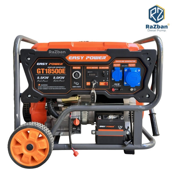 موتور برق بنزینی ایزی پاور 8.5 کیلووات مدل GT18500E ریموت‌دار با پورت ATS