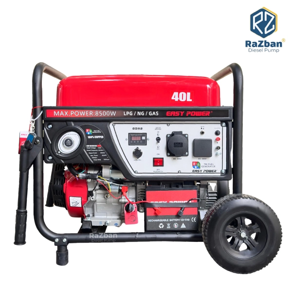 موتور برق سه گانه سوز ایزی پاور 8.5 کیلووات مدل KM18000GS ریموت‌دار با پورت ATS