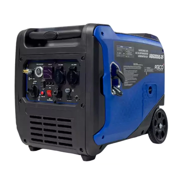 موتور برق دوگانه سوز آبکو 5 کیلووات مدل AB6000iE-2F سایلنت اینورتری ریموت‌دار