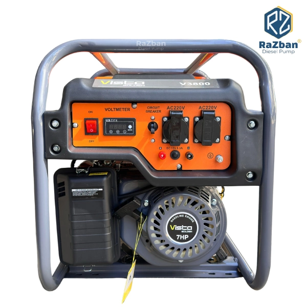 موتور برق بنزینی ویستا 3.5 کیلووات مدل V3800 تک فاز هندلی